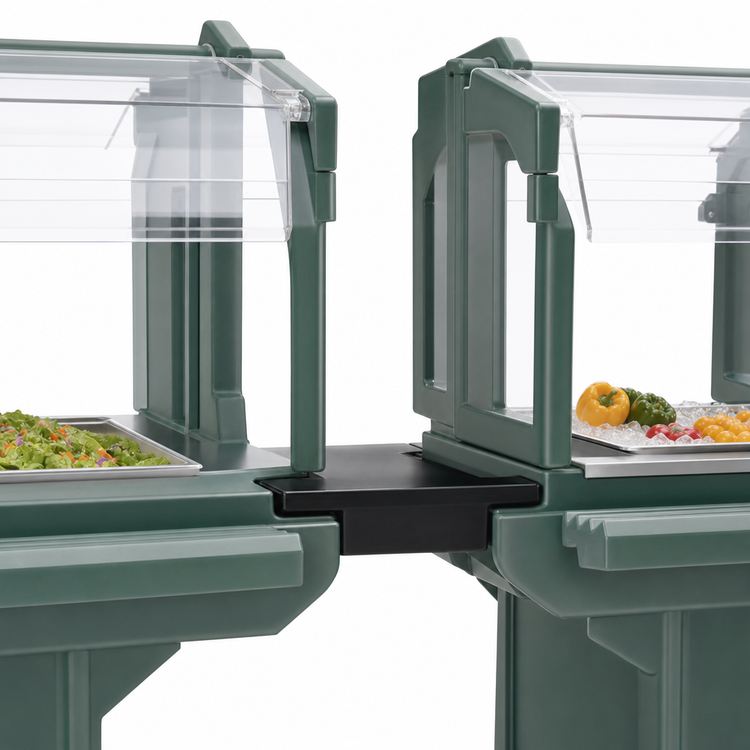 Product image #4 for Cambro Versa Food Bar Straight Connector, Kentucky Green