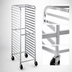 Thumbnail image #3 for Sapphire Welded Aluminum End-Loading Sheet Pan Rack, 20-Pan Capacity, Swivel Casters