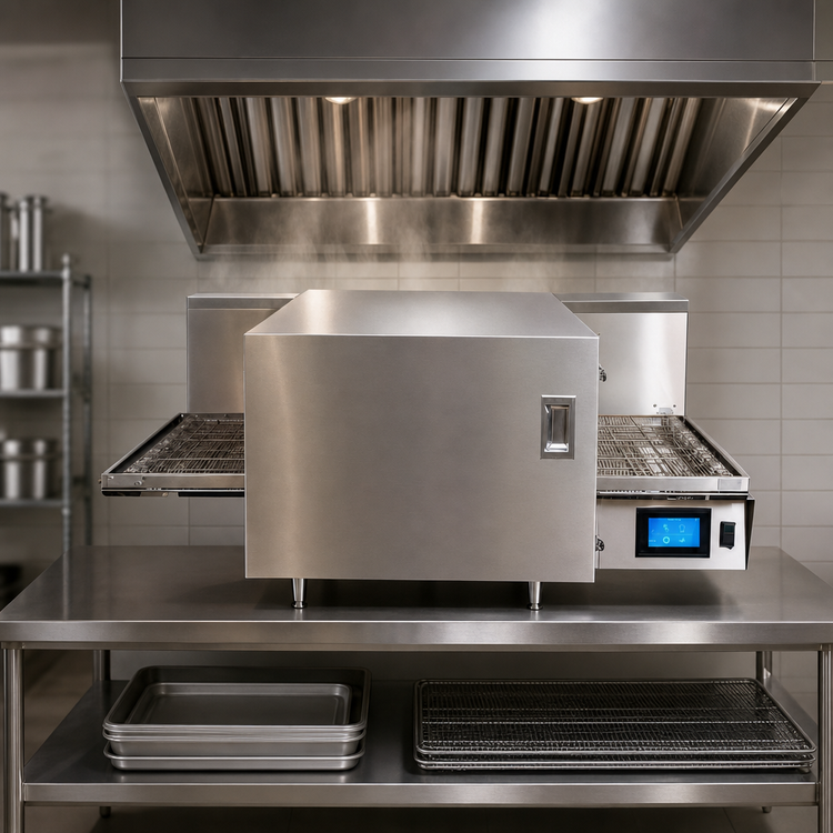 Product image #3 for Lincoln Aperion 24 Series 16-Inch x 48-Inch Lower Amp Electric Impinger Conveyor Oven, Solid Door, Hood Required