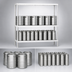 Thumbnail image #3 for New Age Aluminum Keg Rack with 3 T-Bar Shelves, 6 Half-Barrel / 18 Sixth-Barrel Capacity
