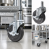 Thumbnail image #3 for Winco 5-Inch Diameter Stem Caster with Brake for Wire Shelving
