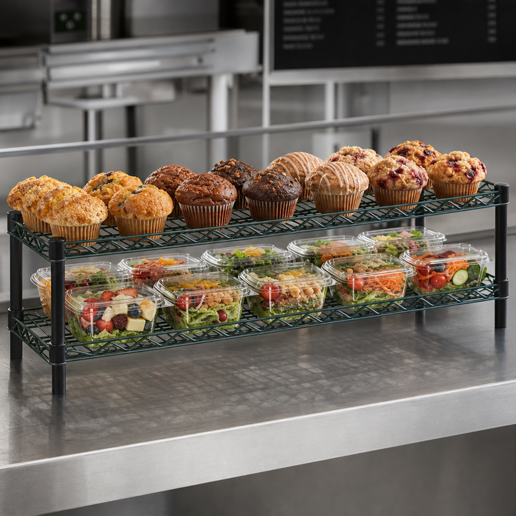Product image #3 for QuadTruss 2-Tier Front Case Merchandise Cantilevered Shelving Unit, 48 x 14 x 14 Inches
