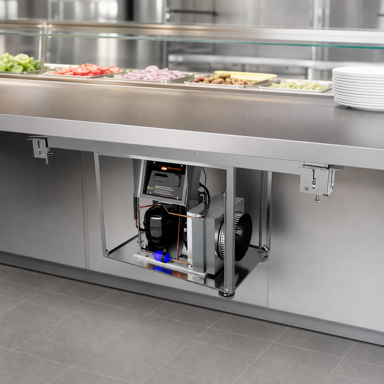 Product image #3 for Hatco CSUP-24-S 24" x 24" Undermount Cold Shelf, Self-Contained R-290 Refrigeration