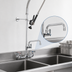 Thumbnail image #3 for Lead-Free OptiFlow 8-Inch Center Splash-Mount Pre-Rinse Assembly with 12-Inch Add-On Faucet