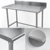 Thumbnail image #3 for Advance Tabco Special Value 84-Inch x 30-Inch Open Base Work Table with 5-Inch Backsplash