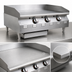 Thumbnail image #3 for RedHots Chef's Line 36-Inch Countertop Natural Gas Griddle with Smooth Steel Plate