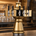 Thumbnail image #3 for Glastender Vienna 4-Faucet Air-Cooled Draft Dispensing Tower, Polished Brass