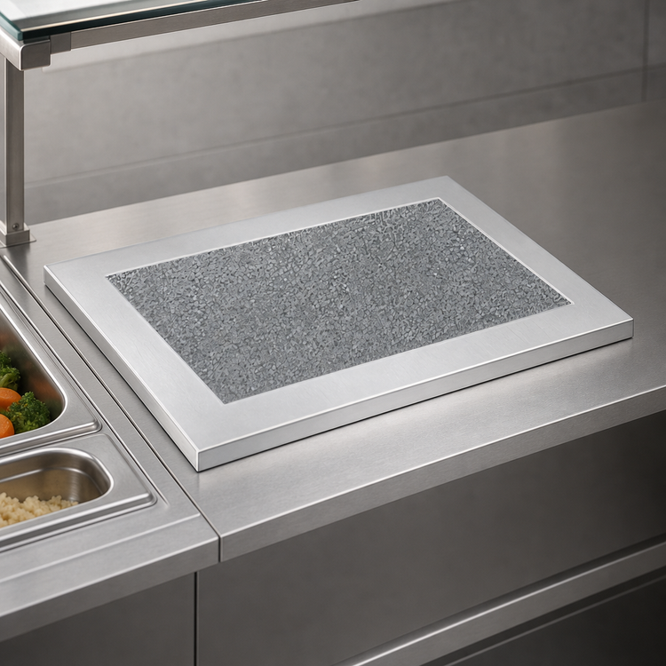 Product image #3 for Hatco 1-Pan Heated Well Cover with Swanstone Gray Granite Inset