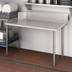 Thumbnail image #3 for John Boos E-Series Clean Straight Dishtable, 48 x 30 Inch, Left-to-Right Operation, 18-Gauge 300 Series Stainless Steel