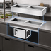 Thumbnail image #3 for Atlas Metal Slim-Line 2-Pan Self-Contained Refrigerated Drop-In Cold Well, 9-3/4-Inch Deep