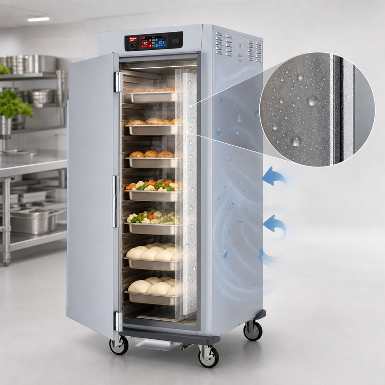 Product image #3 for Metro C5 9 Series Full-Height Pass-Thru Controlled Humidity Heated Holding and Proofing Cabinet with Solid Doors and Lip Load Slides