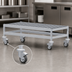 Thumbnail image #3 for Fermostock Mobile Louvered Aluminum Dunnage Rack with 5-Inch Casters, 47 x 14 x 17 Inches, 800 lb. Per Shelf