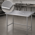 Thumbnail image #3 for Advance Tabco 48-Inch x 30-Inch 304 Stainless Steel Open Base Work Table with 1-1/2-Inch Rear Up-Turn