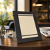Thumbnail image #3 for American Metalcraft Tabletop Espresso Wood Rubber Band Menu Board, 9 x 12-1/2 Inches