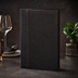 Thumbnail image #3 for Securit Trendy Sewn Faux Leather Booklet Menu Cover, 10 x 13 Inches, Black