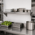 Thumbnail image #3 for Advance Tabco Special Value Series 24-Inch Wall-Mounted Tab-Lock Shelf, 18/430 Satin Stainless Steel