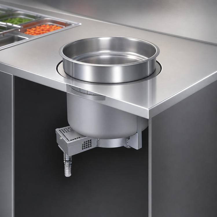 Product image #3 for Hatco Round Drop-In Heated Well, 4 Qt, Non-Insulated