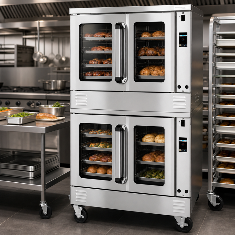 Product image #3 for Southbend Platinum Double Electric Convection Oven, Standard Depth, Touch Screen Controls, Ventless