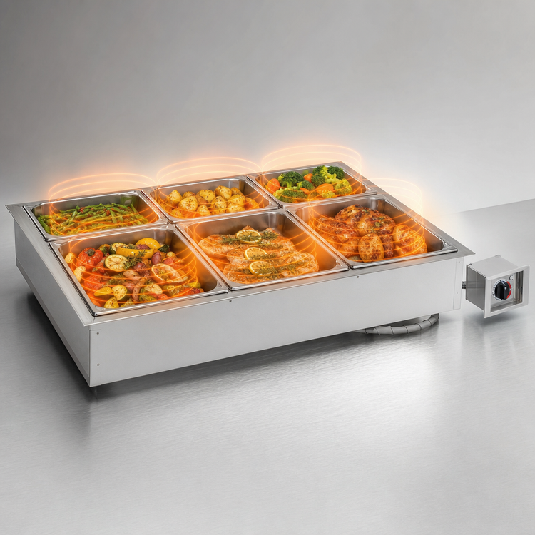 Product image #3 for Alto-Shaam Halo Heat Waterless Drop-In Electric Hot Food Well, 3 Full-Size Pan Capacity