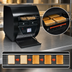 Thumbnail image #3 for Hatco Toast-Qwik Countertop Horizontal Conveyor Toaster with Touchscreen Controls, 208V, Designer Black