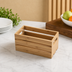 Thumbnail image #3 for American Metalcraft Bamboo 1/3-Size Rectangular Serving Crate / Display Riser
