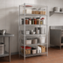 Thumbnail image #3 for EAGLEbrite 5-Tier Stationary Starter Wire Shelving Unit, 48 x 24 x 86 Inches, Zinc Finish