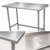 Thumbnail image #3 for Advance Tabco 84-Inch x 24-Inch 16-Gauge 304 Stainless Steel Work Table with 1-1/2-Inch Rear Up-Turn and Galvanized Open Base