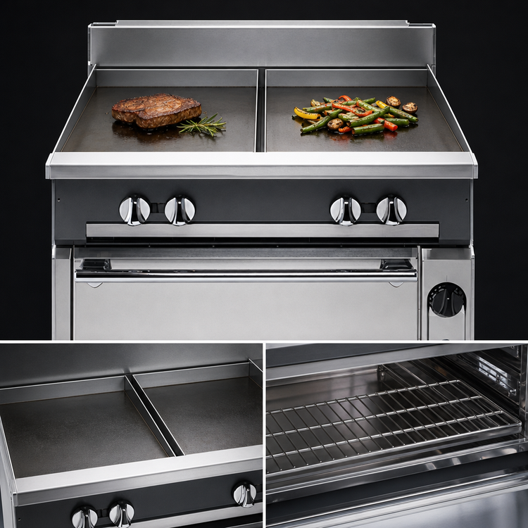 Product image #3 for Vulcan V Series 36-Inch Heavy Duty Gas Range with 2 Hot Tops and Standard Oven