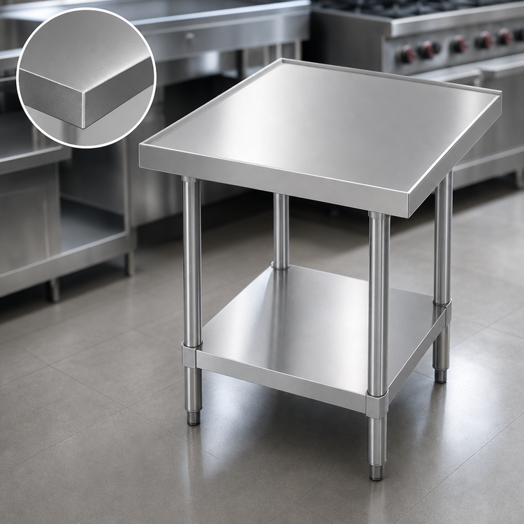 Product image #3 for Advance Tabco 36" x 30" Stainless Steel Equipment Stand with Adjustable Undershelf