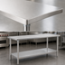 Thumbnail image #3 for Eagle Group Budget Series 60-Inch x 24-Inch 430 Stainless Steel Work Table with Adjustable Undershelf