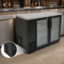 Thumbnail image #3 for Eagle Group BlendPort® Two-Section Reach-In Back Bar Cooler, 48-3/4 Inch, Glass Doors, Self-Contained Side-Mounted Refrigeration