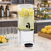 Thumbnail image #3 for Cal-Mil Single 1.5 Gallon Square Glass Beverage Dispenser with Ice Chamber and Drip Tray