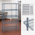 Thumbnail image #3 for Quantum Stationary 5-Shelf Wire Shelving Starter Kit, 36 x 30 x 54 Inches, Gray Epoxy Antimicrobial Finish
