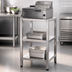 Thumbnail image #3 for Vulcan Two-Shelf Stainless Steel Equipment Stand for Mini-Jet