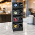 Thumbnail image #3 for Black Polystyrene Countertop Flatware Organizer with 8 Compartments and Inserts