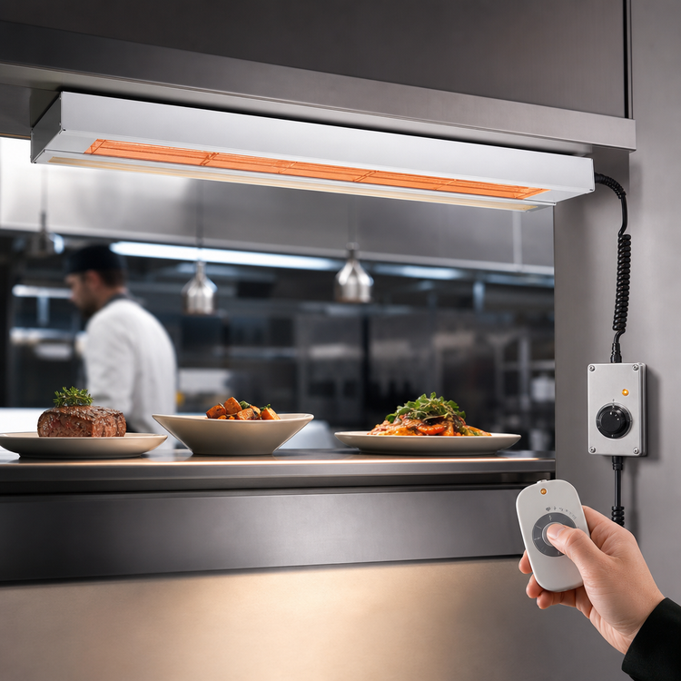 Product image #3 for Nemco 6155-36-SL-240 36-Inch Single Lighted Remote-Controlled Infrared Strip Heater, 240V
