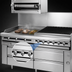 Thumbnail image #3 for Titan Heavy Duty 12-Inch Modular Gas Griddle Top Section with Thermostatic Controls and 1-Inch Polished Steel Plate