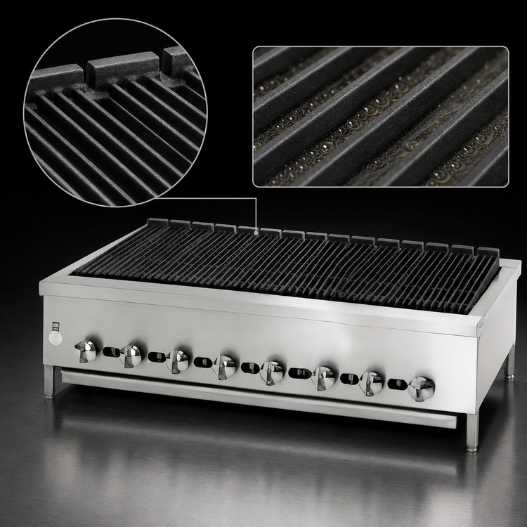 Product image #3 for Jade Range Supreme JB-48 48-Inch Gas Countertop Radiant Charbroiler