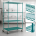 Thumbnail image #3 for EagleGard Mobile 4-Tier Wire Shelving Starter Unit with Dunnage Shelf, 48 x 24 x 79 Inches