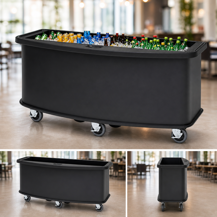 Product image #3 for Cambro Open Well Vending Cart Base Unit Only, 75-Inch, No Roof