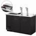 Thumbnail image #3 for True Club Top Direct Draw Beer Dispenser, 2 Half-Barrel Capacity, 2 Columns, Black Powder-Coated Exterior
