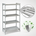 Thumbnail image #4 for Cambro Camshelving Premium 5-Tier Vented and Solid Stationary Starter Unit, 24 x 24 x 84 Inches, Speckled Gray