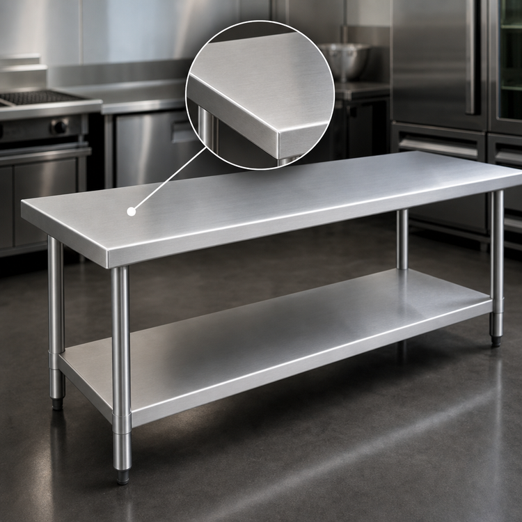 Product image #3 for Eagle Group Spec-Master Marine Series 120"W x 48"D Stainless Steel Work Table