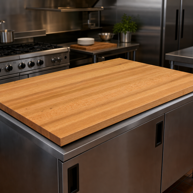 Product image #3 for Appalachian Red Oak Island Countertop, 60 x 27 x 1-1/2 Inch, Edge Grain, Penetrating Oil Finish