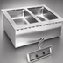 Thumbnail image #3 for Eagle Group SGDI-2-240T6-D 2-Well Drop-In Electric Hot Food Well with Drain