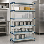 Thumbnail image #3 for Metro MetroMax 4 5X357G4 48 x 18 x 74 in. 5-Shelf Blue All-Polymer Starter Shelving Unit
