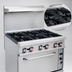Thumbnail image #3 for Serv-Ware 36-Inch Natural Gas Range with Six Open Burners and Convection Oven