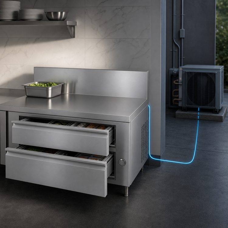 Product image #3 for Titan Fire & Ice 54" Remote Freezer Base with 2 Drawers