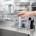 Thumbnail image #3 for T&S Brass Single-Lever Deck Mount Manual Faucet with 8-Inch Centers, 9-Inch Swivel Spout, 48-Inch Sidespray, and 1.5 GPM Aerator