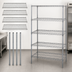 Thumbnail image #3 for Quantum Stationary Chrome-Plated Wire Shelving Starter Kit, 60